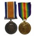 WW1 British War & Victory Prisoner of War Medal Pair - Pte. J.S. Jordan, King's Own Yorkshire Light Infantry