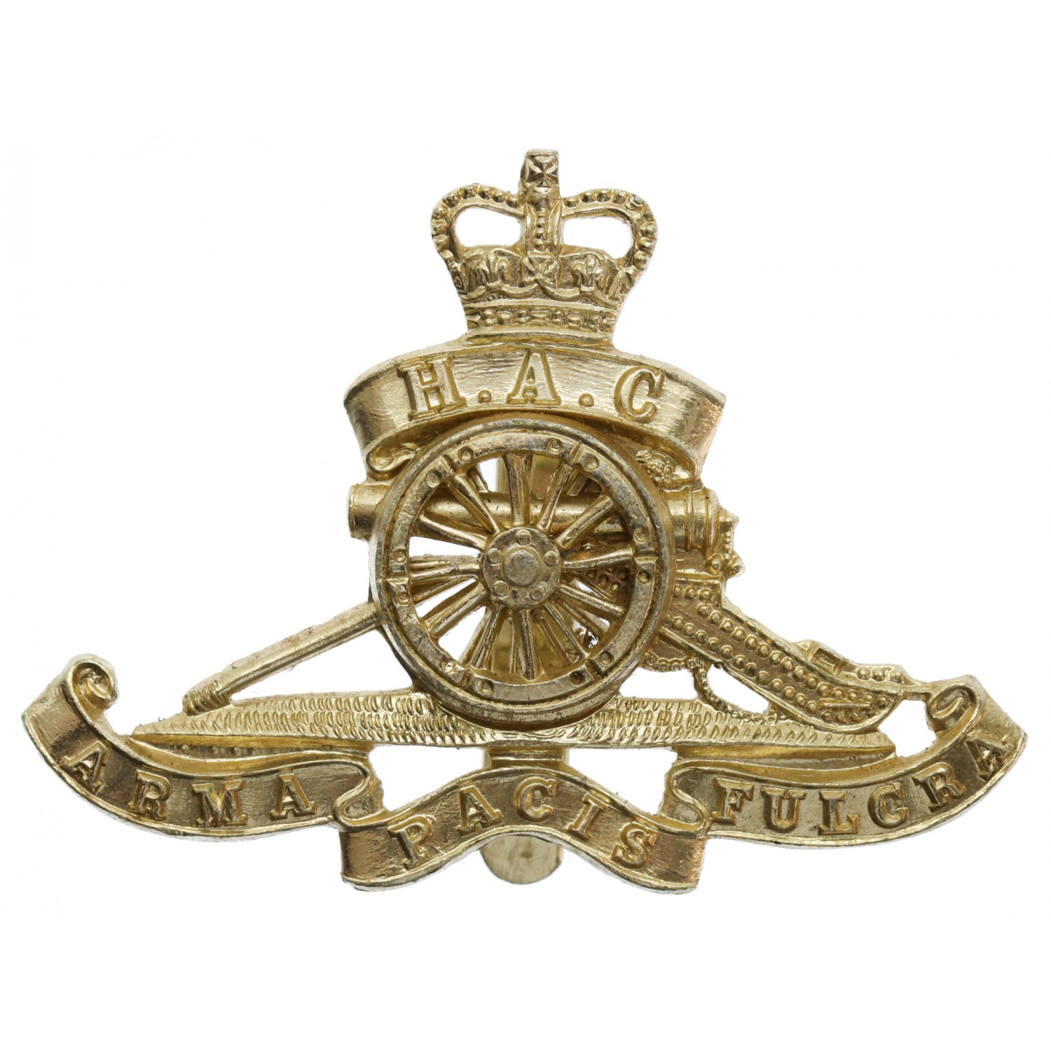 Honourable Artillery Company (H.A.C.) Anodised (Staybrite) Cap Badge