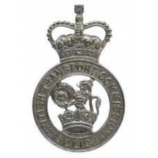 British Transport Commission (B.T.C.) Police Cap Badge - Queen's Crown