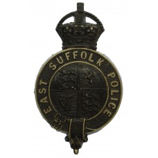 East Suffolk Police Helmet Plate - King's Crown