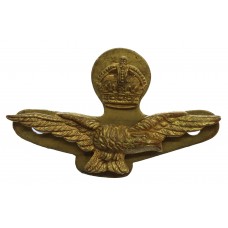 Royal Air Force (R.A.F.) Officer's Field Service Cap Badge - King