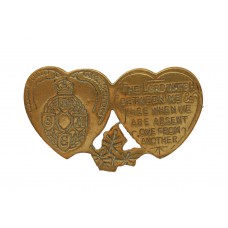 WW2 Royal Electrical & Mechanical Engineers (R.E.M.E.) Mizpah Hearts Sweetheart Brooch