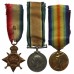 WW1 1914-15 Star Medal Trio - Pte. W. Hind, Notts & Derby Regiment (Sherwood Foresters)