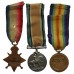 WW1 1914-15 Star Medal Trio - Pte. W. Hind, Notts & Derby Regiment (Sherwood Foresters)