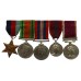 WW2, 1953 Coronation and EIIR Long Service Medal Group of Five - BQMS. A. Mellis, Royal Artillery