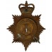 Cambridgeshire Constabulary Black Helmet Plate - Queen's Crown