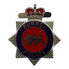 Surrey Police Enamelled Warrant Card Badge