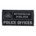 Metropolitan Police Officer Cloth Patch Badge (Blue)