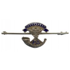 Somerset Light Infantry Sterling Silver & Enamel Sweetheart Brooch/Tie Pin
