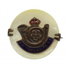 King's Own Yorkshire Light Infantry (K.O.Y.L.I.) Mother of Pearl Sweetheart Brooch