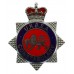 United Kingdom Atomic Energy Authority (U.K.A.E.A.) Constabulary Enamelled Cap Badge - Queen's Crown