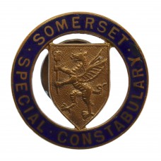 Somerset Special Constabulary Enamelled Lapel Badge