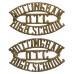 Pair of Nottingham High School O.T.C. (NOTTINGHAM/OTC/HIGH SCHOOL) Shoulder Titles