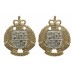 Pair of Royal New Zealand Dental Corps Anodised (Staybrite) Collar Badges