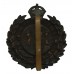 Sheffield City Police Black Wreath Cap Badge - King's Crown