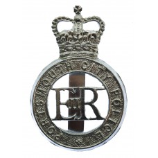 Portsmouth City Police Cap Badge - Queen's Crown