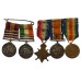 QSA (3 Clasps), KSA (2 Clasps), 1914 Mons Star, British War & Victory Medal Group of Five - Sjt. R. Larkin, Royal Berkshire Regiment