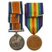 WW1 British War & Victory Medal Pair - Pte. M. Hawes, King's Royal Rifle Corps