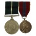 1947 Pakistan Independence Medal & 1953 Coronation Medal Pair - Sajawal Khan FC 377