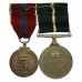 1947 Pakistan Independence Medal & 1953 Coronation Medal Pair - Sajawal Khan FC 377