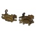 Pair of Royal Sussex Regiment Collar Badges