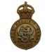 George V Royal Military College Sandhurst Officer Cadet Bi-metal Cap Badge