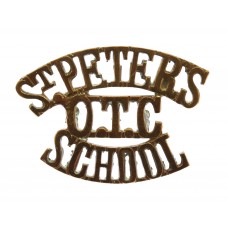St Peter's School O.T.C. (St. PETER'S/O.C.T./SCHOOL) Shoulder Title