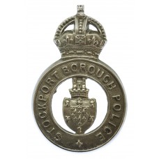 Stockport Borough Police Cap Badge - King's Crown