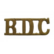 Royal Defence Corps (R.D.C.) Shoulder Title