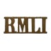 Royal Marine Light Infantry (R.M.L.I.) Shoulder Title