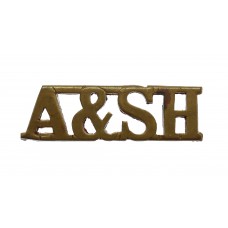 Argyll & Sutherland Highlanders (A&SH) Shoulder Title