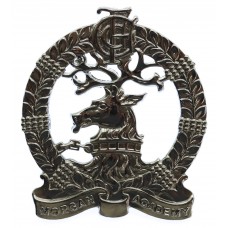 Morgan Academy C.C.F. Chrome Cap Badge