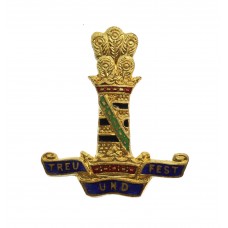 11th Hussars (Prince Albert's Own) Enamelled Sweetheart Brooch/Lapel Pin Badge