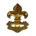 King's Regiment Officer's Gilt Cap Badge