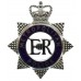 Metropolitan Police Senior Officer's Enamelled Cap Badge - Queen's Crown