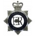 Nottinghamshire Police Enamelled Star Cap Badge - Queen's Crown