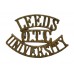 Leeds University O.T.C. (LEEDS/O.T.C./UNIVERSITY) Shoulder Title
