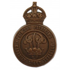 Princess Patricia's Canadian Light Infantry (P.P.C.L.I.) Cap Badge - King's Crown