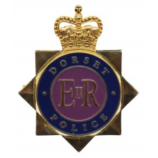 Dorset Police Enamelled Cap Badge - Queen's Crown