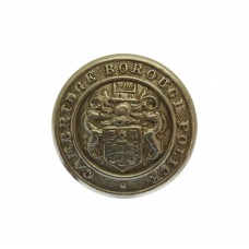 Cambridge Borough Police White Metal Coat of Arms Button (19mm)