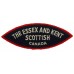 Canadian Essex & Kent Scottish Regiment (THE ESSEX AND KENT/SCOTTISH/CANADA) Cloth Shoulder Title