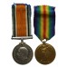 WW1 British War & Victory Medal Pair - Pte. R. Burton, Welsh Regiment