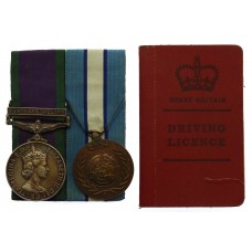 Campaign Service Medal (Clasp - Northern Ireland) and UN Cyprus Medal Pair - Pte. D. Horne, Light Infantry