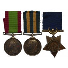 Afghanistan 1878-80, Egypt 1882-89 and Khedives Star 1882 Medal Group of Three - Pte. J. Heritage, 85th Foot and 1st Shropshire Light Infantry