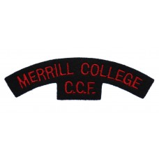 Merrill College C.C.F. (MERRILL COLLEGE/C.C.F.) Cloth Shoulder Title