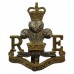 Royal Monmouthshire Royal Engineers Bi-Metal Cap Badge - Queen's Crown