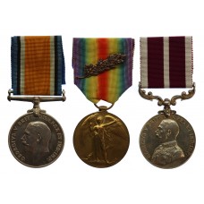 WW1 Meritorious Service Medal Group of Three - S. Sjt. P. Norton, Army Service Corps