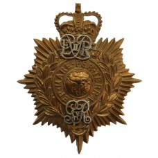Royal Marines Band Portsmouth Division Helmet Plate - Queen's Crown