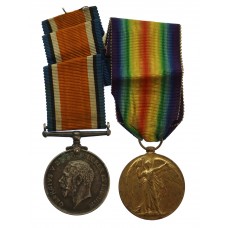 WW1 British War & Victory Medal Pair - Pte. J. Rodgers, West 