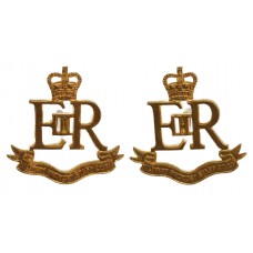 Pair of Military Provost Staff Corps Collar Badges - Queen's Crown